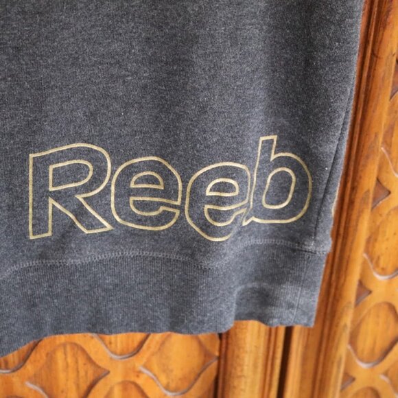 REEBOK Studio Training Sleveless Hoodie Style# REW174TS07002 - Heather Black, M - Picture 8 of 16